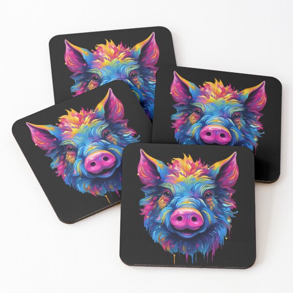 Item preview, Psychedelic Pig: Swirling Oinkfest designed and sold by PsyCloth.