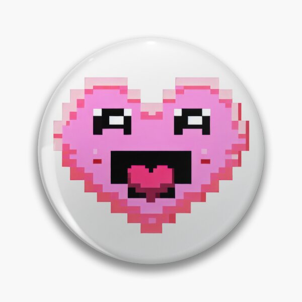 Item preview, Pixel Happy Heart - Pink Love designed and sold by pocketart2023.