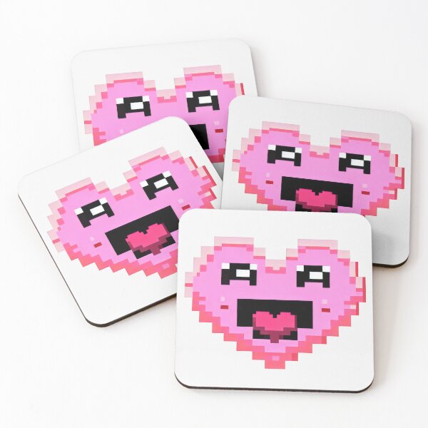 Item preview, Pixel Happy Heart - Pink Love designed and sold by pocketart2023.