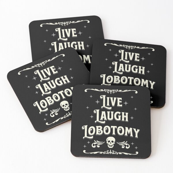 Item preview, Live Laugh Lobotomy Vintage Goth Humor designed and sold by PUFFYP.