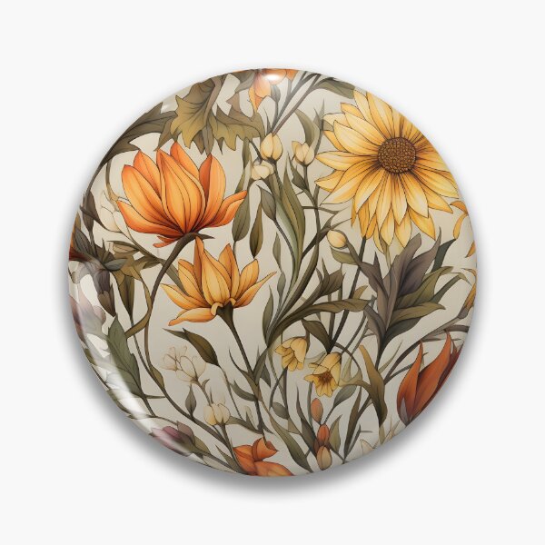 Item preview, Later Sunflowers, the Year’s Last Smile—yes, even bright yellow sunflowers, all bloom around September and October. Fall floral pattern, autumn floral print, floral wall art designed and sold by ignasirus.