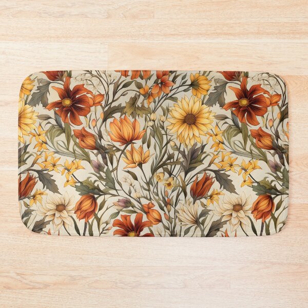 Item preview, Later Sunflowers, the Year’s Last Smile—yes, even bright yellow sunflowers, all bloom around September and October. Fall floral pattern, autumn floral print, floral wall art designed and sold by ignasirus.