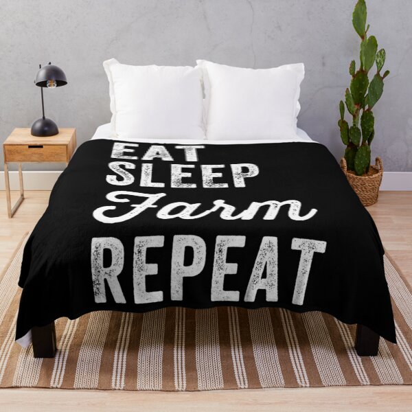 Item preview, Eat sleep farm repeat - Funny farmer designed and sold by adlcnccu87.
