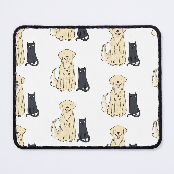 Item preview, Golden Retriever and Black Cat Duo designed and sold by bird-songs-.