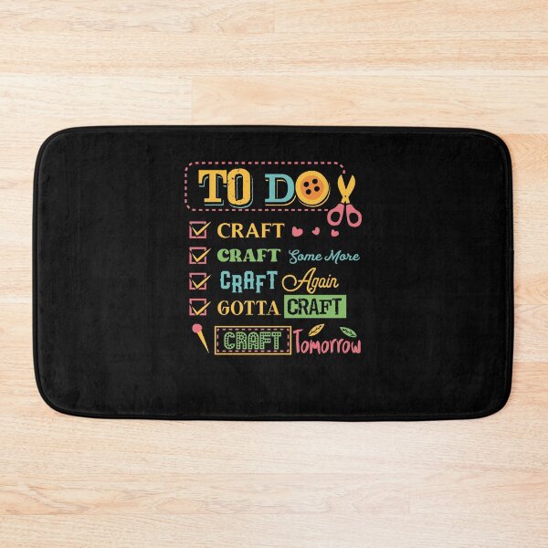 Item preview, Funny Crafting To Do List designed and sold by Clara Hollins.