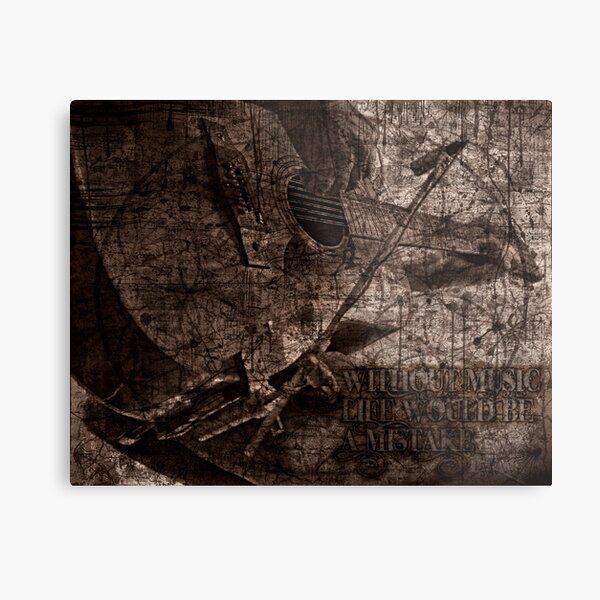 MUSIC=LIFE Metal Print