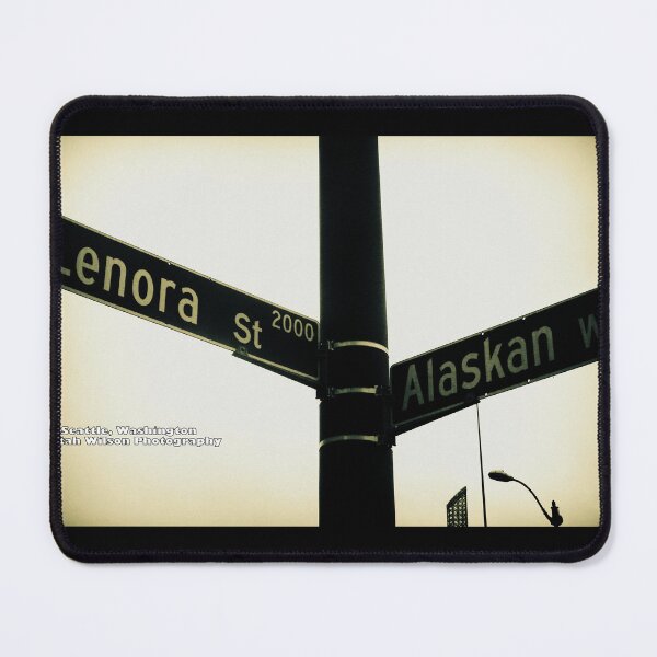 Item preview, Lenora Street & Alaskan Way, Seattle, Washington designed and sold by The Street Sign Store.