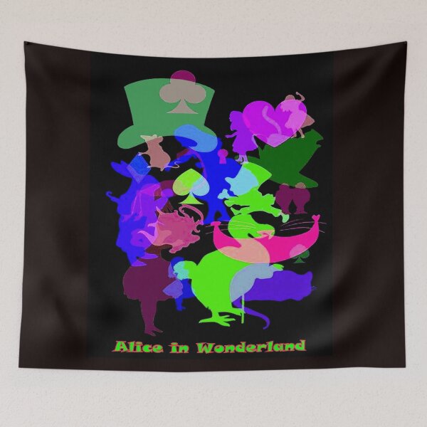 Item preview, Alice in Wonderland : Surreal Psychedelic Whimsical Abstract Print designed and sold by posterbobs.