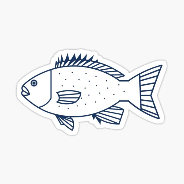 Shop Fish stickers  Mini Bluefish Tuna Stickers & Decals Pack by Abachar  Studio