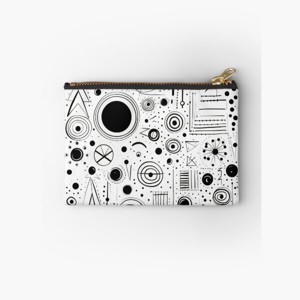 Item preview, black and whirite line drawing Squares cirles designed and sold by moois007.