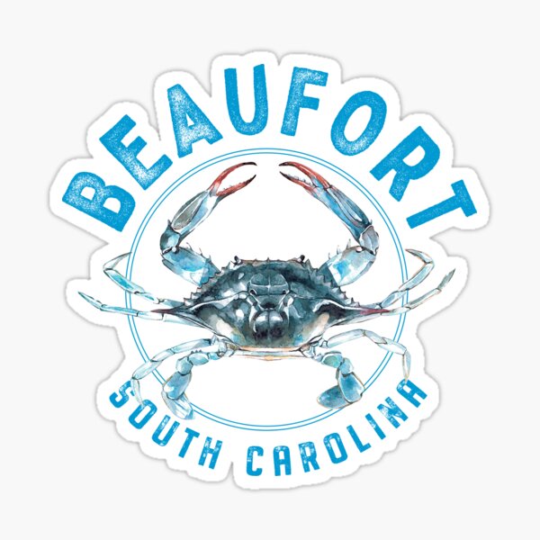 Item preview, Beaufort South Carolina Blue Crab Design designed and sold by Futurebeachbum.
