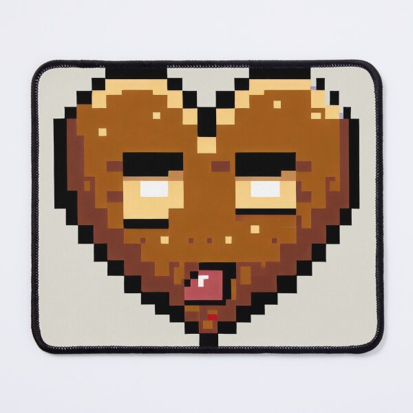 Item preview, Pixel Bored Heart - Brown Meh designed and sold by pocketart2023.