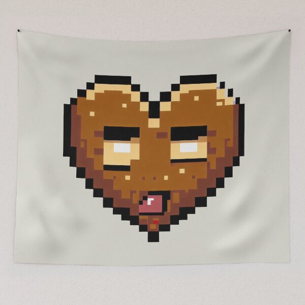 Item preview, Pixel Bored Heart - Brown Meh designed and sold by pocketart2023.