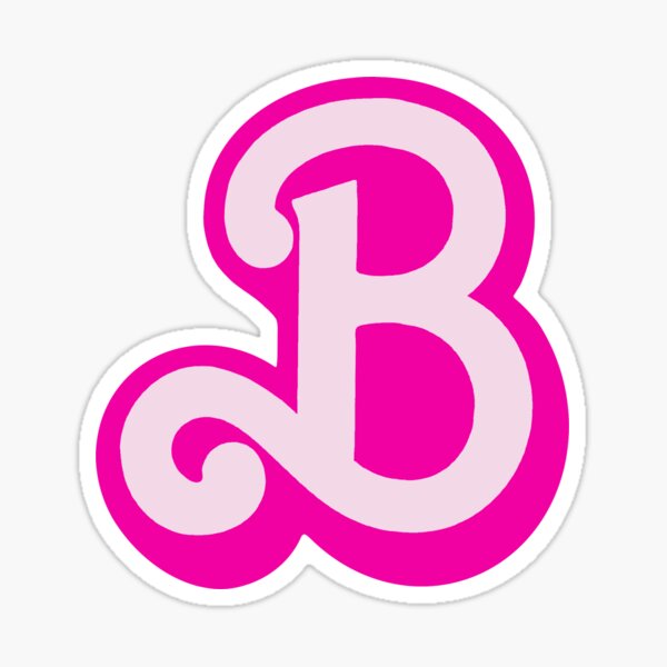 "Barbie “B”" Sticker For Sale By Sophcgang | Redbubble