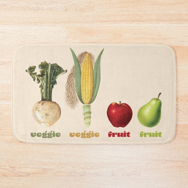 Item preview, Veggie Veggie Fruit Fruit Food Rocks designed and sold by ToadsWorkshop.