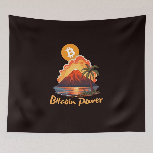 Item preview, mens bitcoin t-shirts | cryptocurrency shirts | crypto christmas gifts | btc volcano power designed and sold by ShaneUFO.