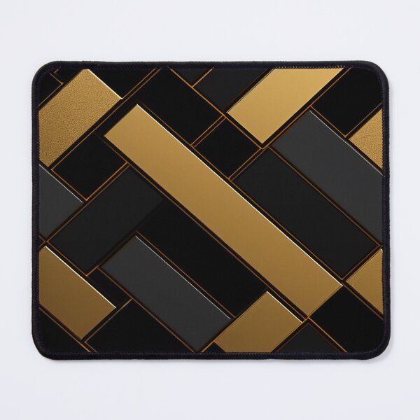 Artikelvorschau, Elegantes kreatives geometrisches Muster in Schwarz und Gold entworfen und verkauft von Lamarcy.