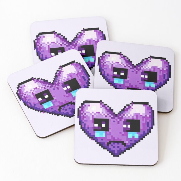 Item preview, Pixel Sad Heart - Purple Sorrow designed and sold by pocketart2023.