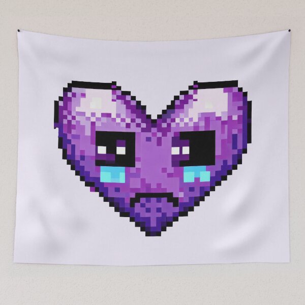 Item preview, Pixel Sad Heart - Purple Sorrow designed and sold by pocketart2023.
