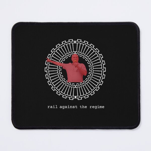Item preview, Mick Lynch Rail Against The Regime - WHITE ON BLACK   designed and sold by TraceFay13.