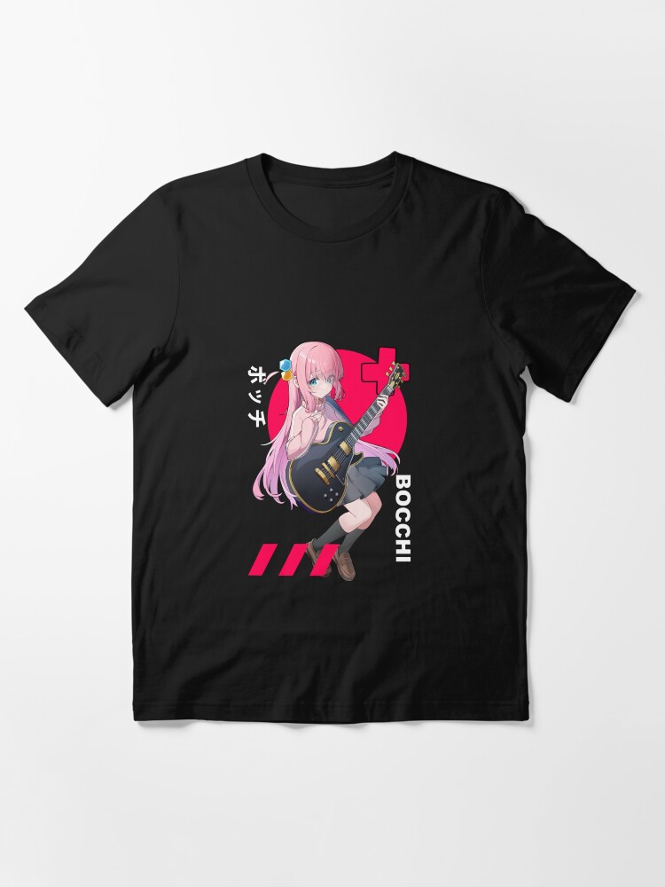Aperçu 3 sur 7. T-shirt essentiel avec l'œuvre Anime Hitori Gotou Bocchi le Rocher créée et vendue par HeidiMellen.