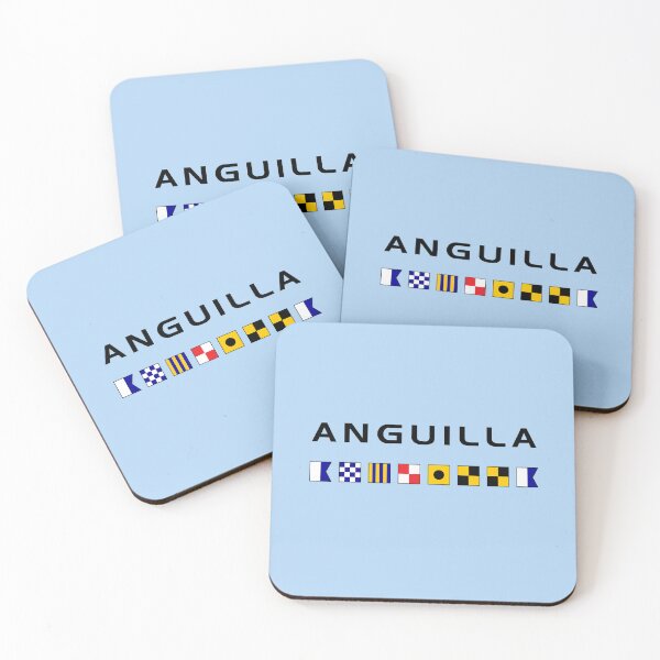 Item preview, Anguilla Nautical Maritime Sailing Flags Light-Color designed and sold by TinyStarAmerica.