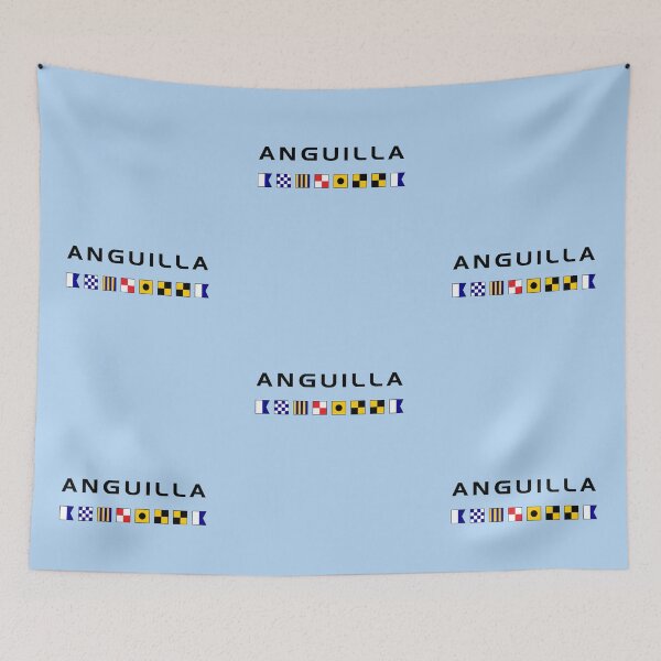 Item preview, Anguilla Nautical Maritime Sailing Flags Light-Color designed and sold by TinyStarAmerica.