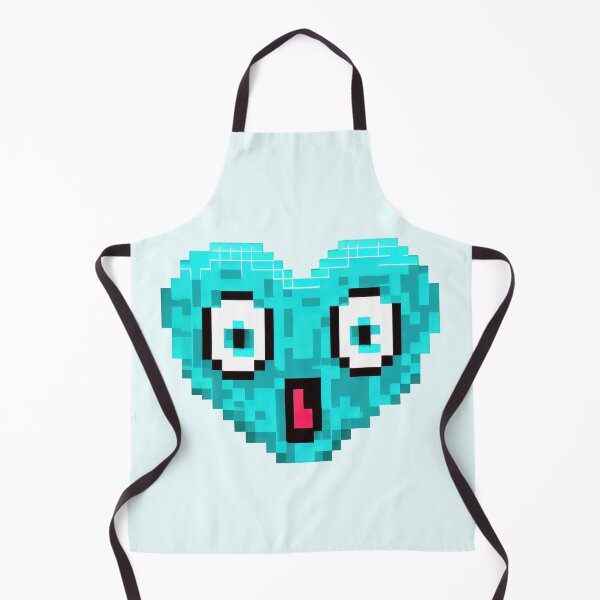 Item preview, Pixel Shocked Heart - Blue Hilarious designed and sold by pocketart2023.