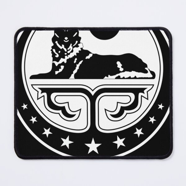 Item preview, Chechen coat of arms Ichkeria Black and white edition  designed and sold by OsvaldoBins.