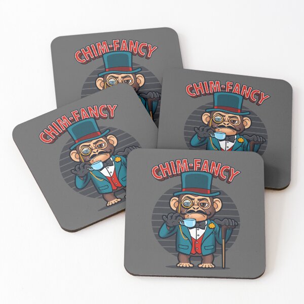 Item preview, Chim-Fancy Cute Fancy Animal Tea Lover Chimpanzee designed and sold by BoggsNicolasArt.