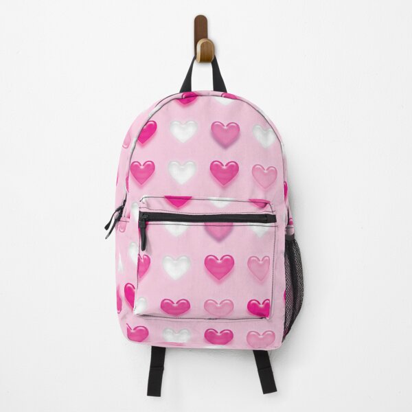Item preview, Cute Pink Jelly Hearts Stripes Pattern designed and sold by ClaudiaFlores.