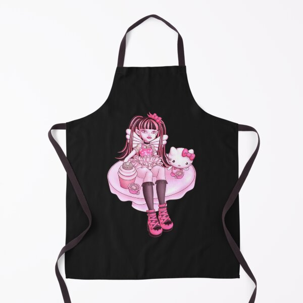Item preview, Kawaii pastel goth vampire kitten tea time designed and sold by WeddingFavors11.