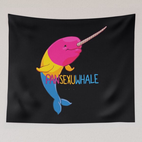 Item preview, Pansexuwhale - with text 	 	 designed and sold by wsqaerjlk33.