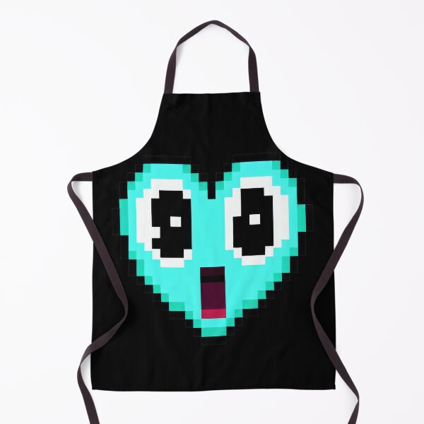 Item preview, Pixel Surprised Heart - Blue Wonder designed and sold by pocketart2023.