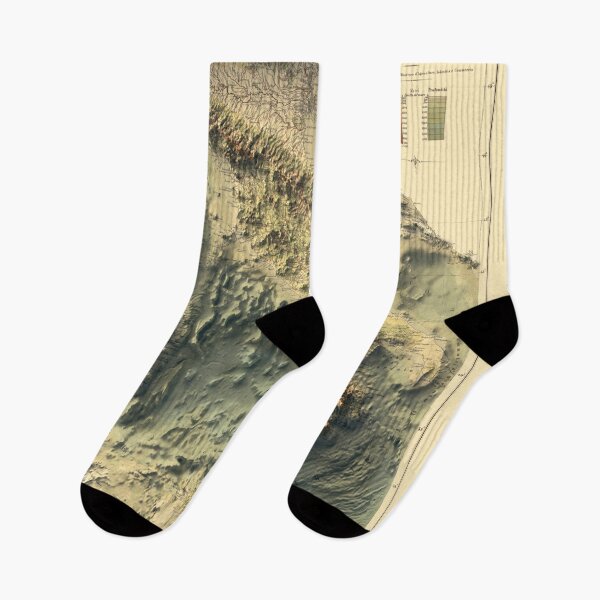 Item preview, 1888 Italy Topobathy 3D Map digitally rendered  designed and sold by ThinkAboutMaps.