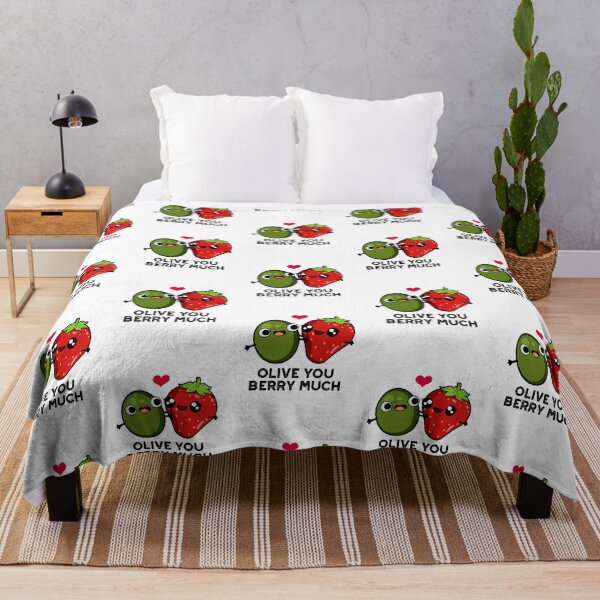 Item preview, Olive You Berry Much Funny Fruit Puns designed and sold by punnybone.