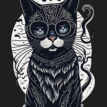 Artwork thumbnail, Whimsical Cat Art - Funky Illustration for International Cat Days! by Tarocreative