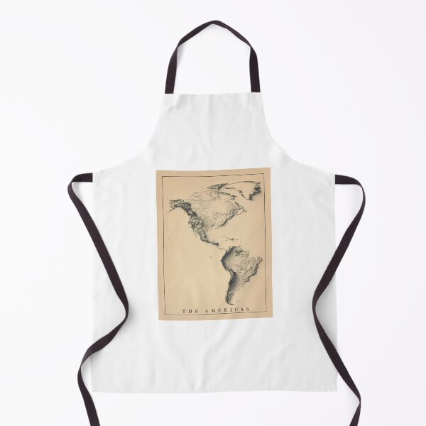 Item preview, North and Sout America Shaded Relief 3D Map digitally-rendered designed and sold by ThinkAboutMaps.