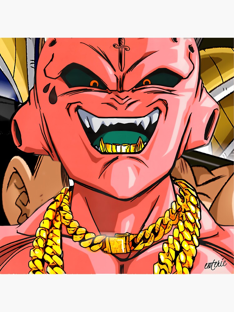 Majin Buu Sticker for Sale by KingKorn