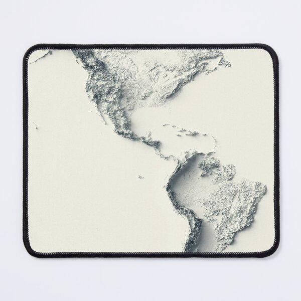 Item preview, The Americas Shaded Relief 3D Map digitally-rendered designed and sold by ThinkAboutMaps.