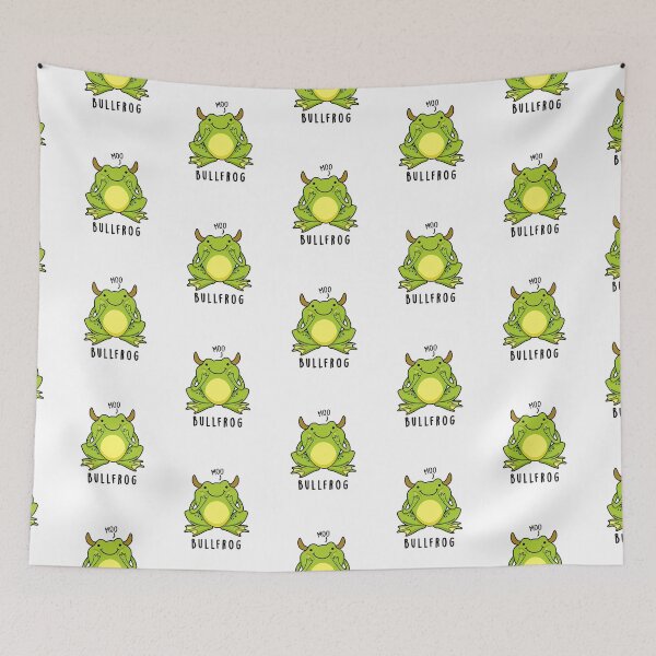 Item preview, Bull Frog Funny Animal Frog Puns  designed and sold by punnybone.