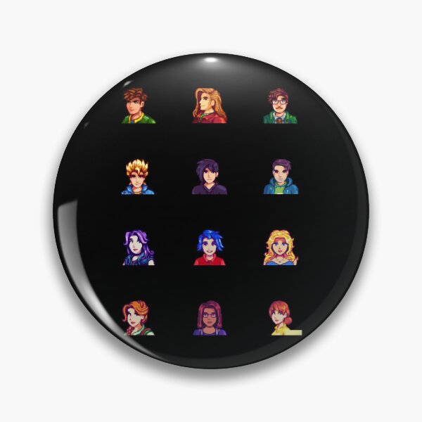 Item preview, Stardew Valley Marriage Candidate Portrait Vectors designed and sold by ElyLidia.