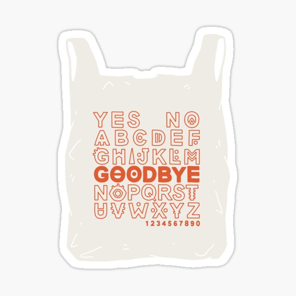 Plastic Bag Ouija Board Sticker