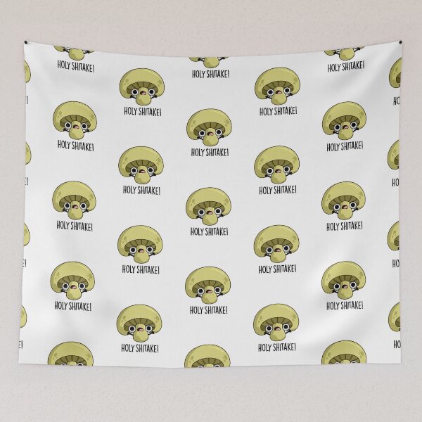 Item preview, Holy Shitake Funny Mushroom Puns  designed and sold by punnybone.