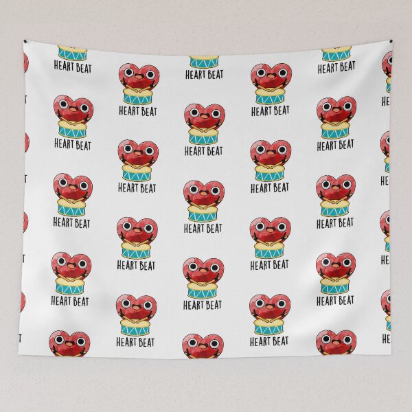 Item preview, Heart Beat Funny Drummer Puns  designed and sold by punnybone.