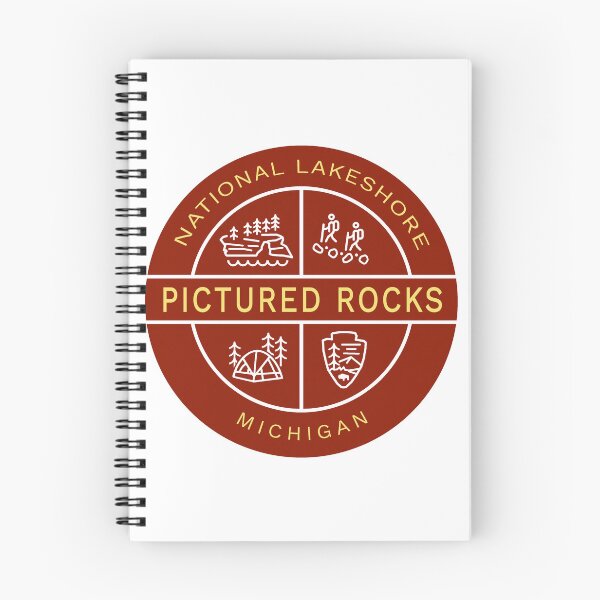 Item preview, Pictured Rocks National Lakeshore Heraldic Logo Red designed and sold by VanyaKar.