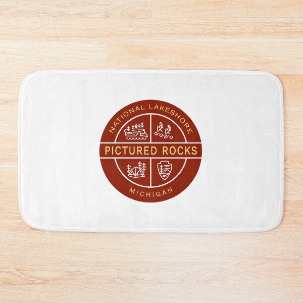 Item preview, Pictured Rocks National Lakeshore Heraldic Logo Red designed and sold by VanyaKar.
