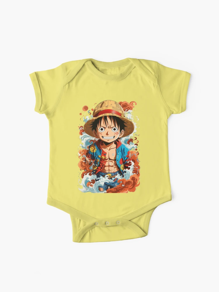 Popular Anime One Piece Monkey D. Luffy Baby Onesie Baby Bodysuit
