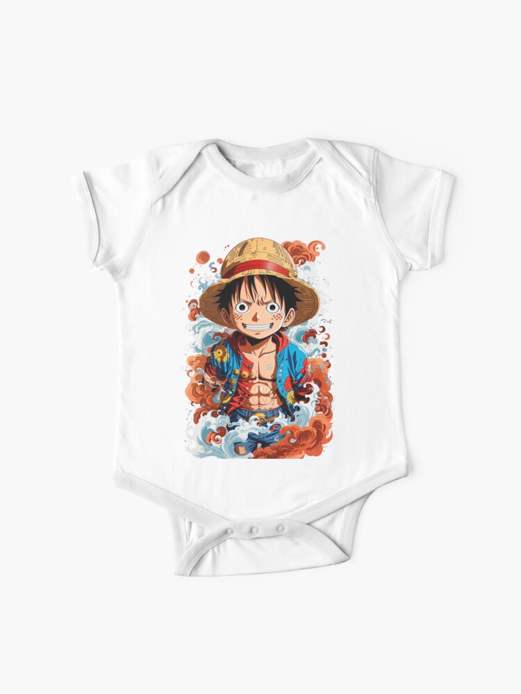 Popular Anime One Piece Monkey D. Luffy Baby Onesie Baby Bodysuit