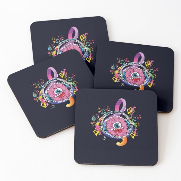 Item preview, Cute Monster Listening To Music- For Music Lover   designed and sold by OwenRa.